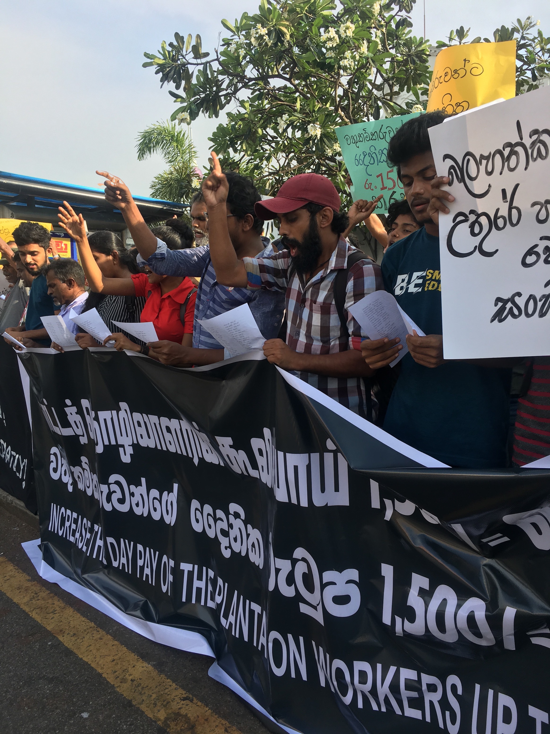 Human Rights Day protest in Colombo in solidarity with Tamil struggles